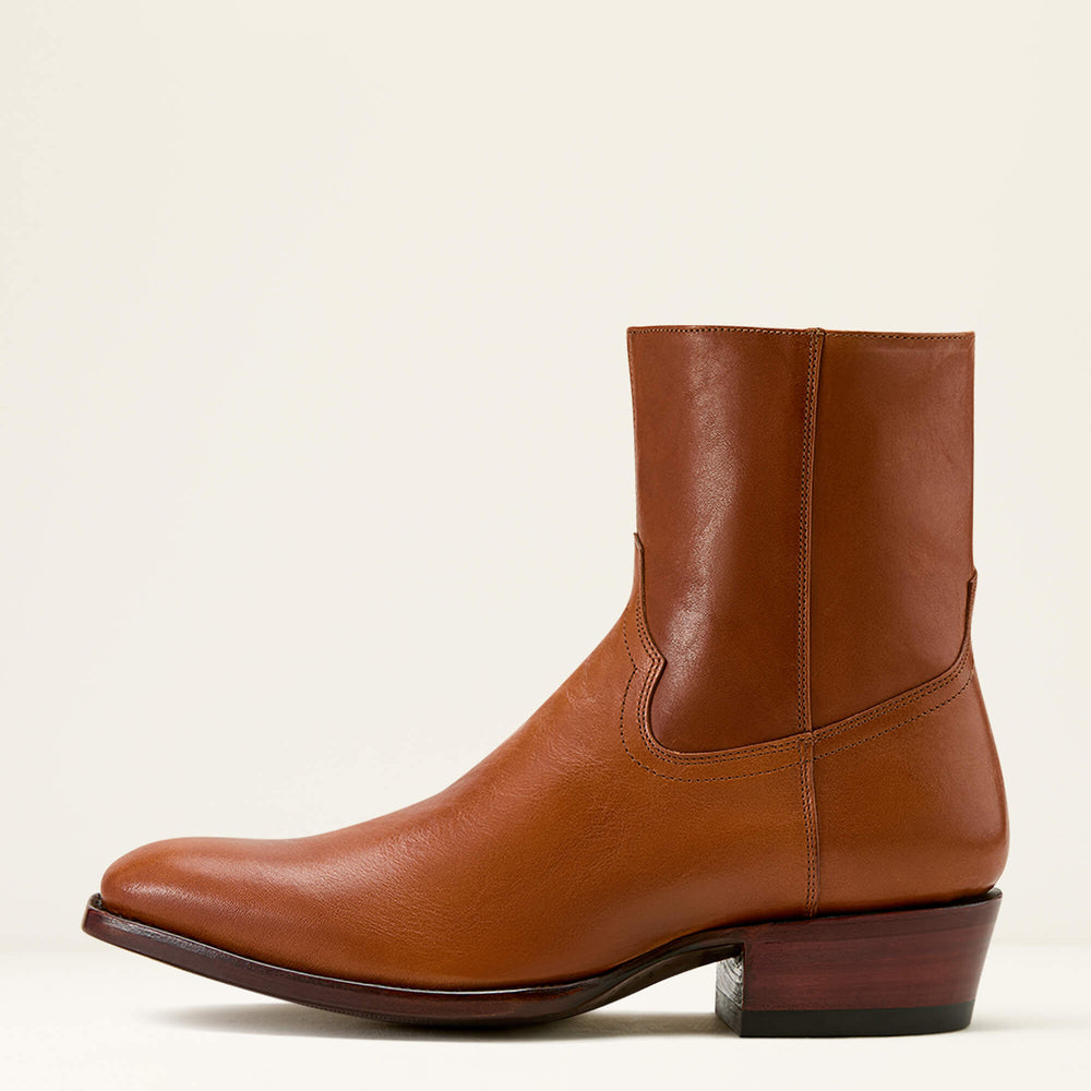Bench Made Brewer Western Boot Men - AGED COGNAC
