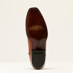 Bench Made Brewer Western Boot Men - AGED COGNAC
