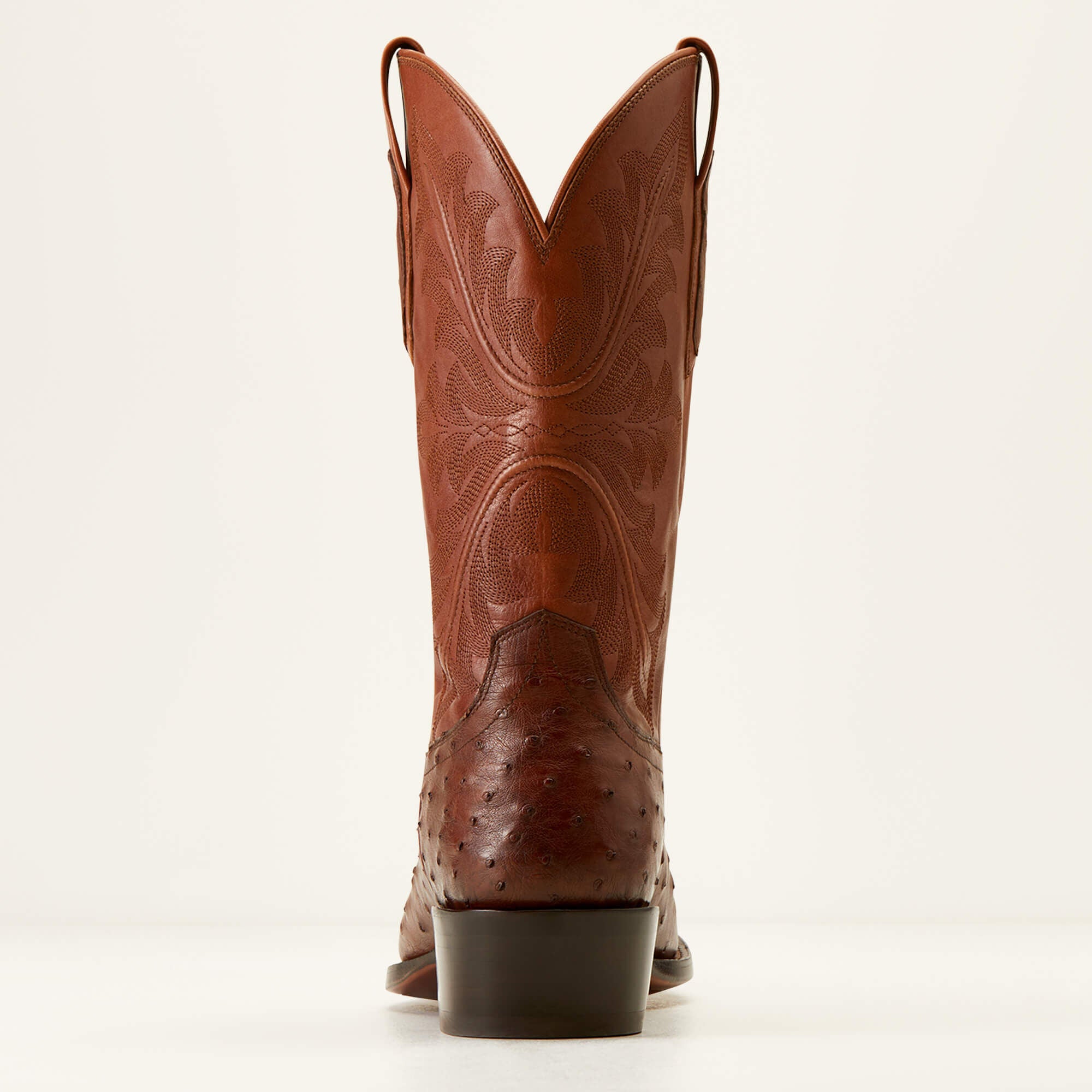 Bench Made James Western Boot Men - BOURBON FULL QUILL OSTRICH
