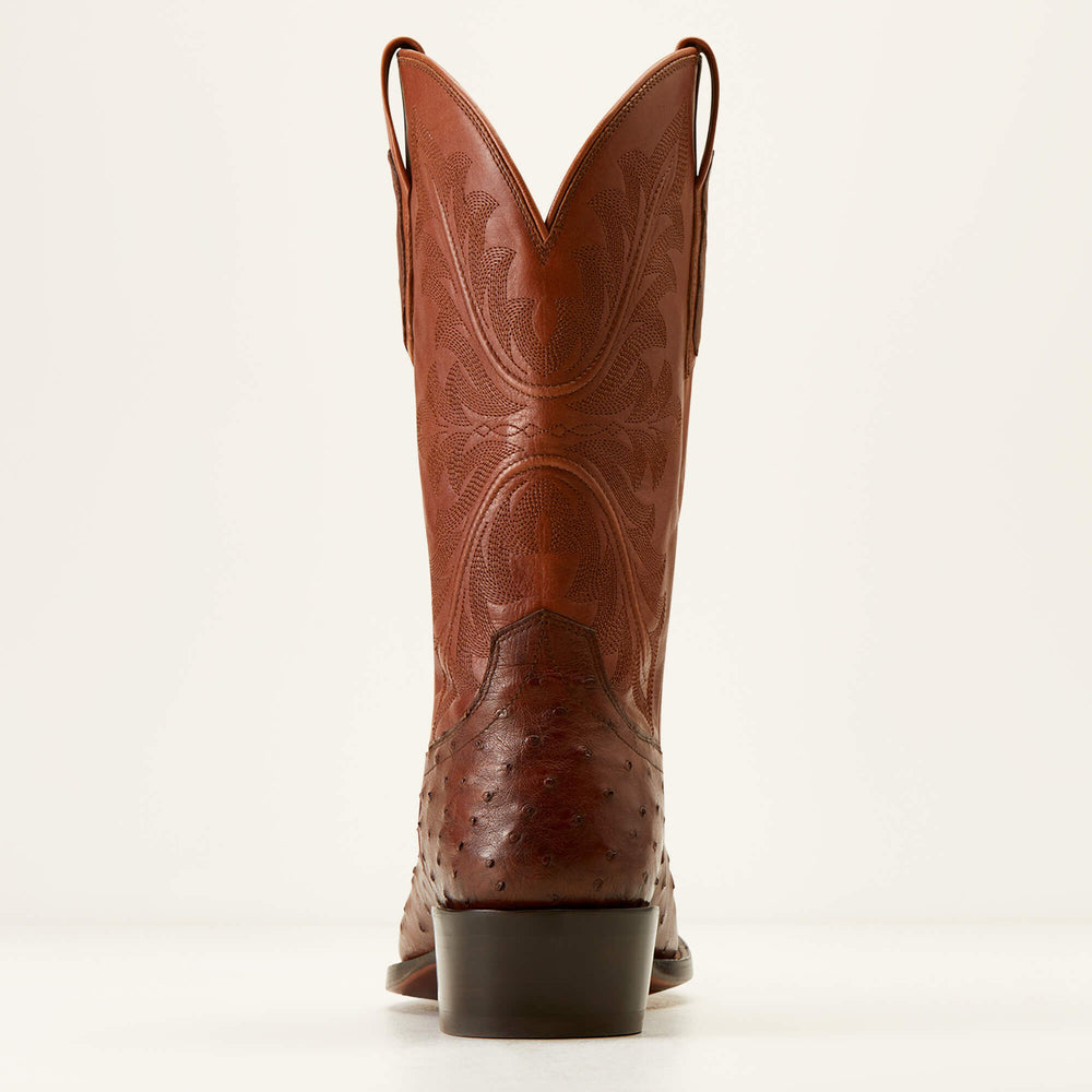 Bench Made James Western Boot Men - BOURBON FULL QUILL OSTRICH