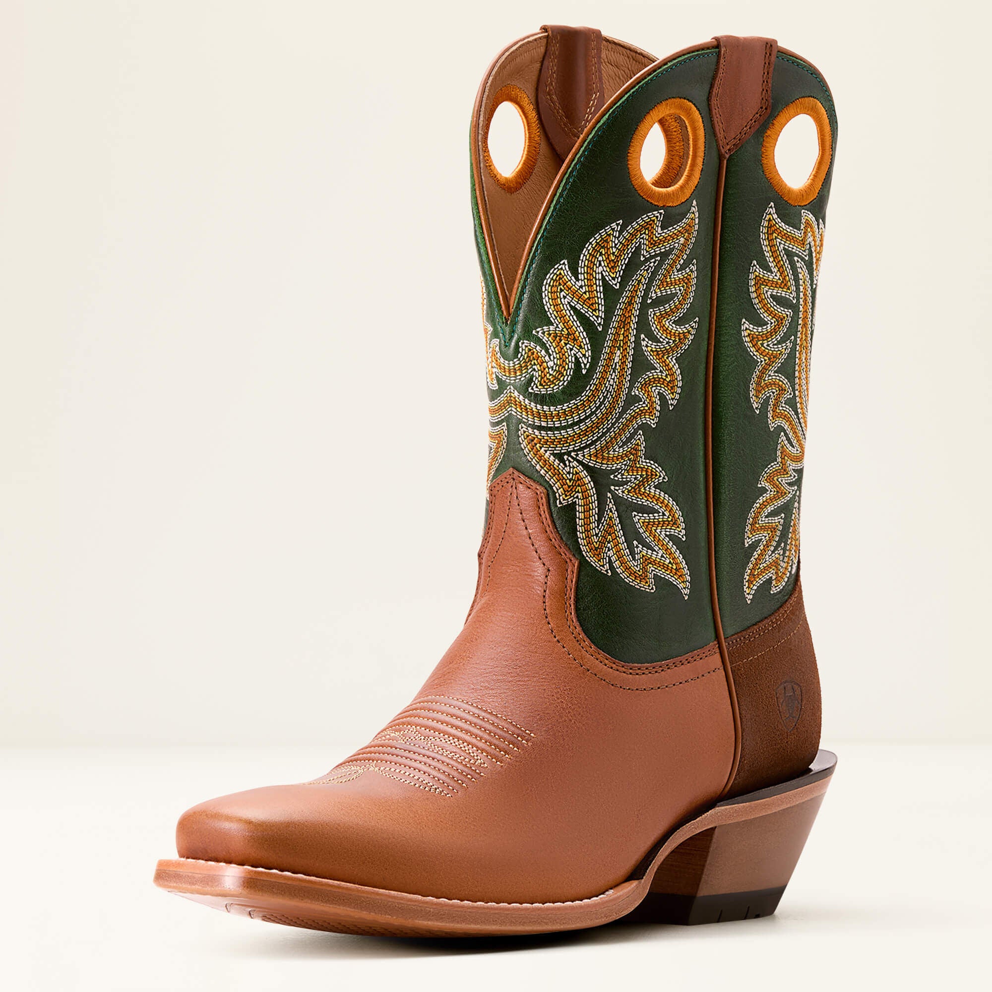 Bronc Stomper Cowboy Boot Men - BENEDICTINE/LUCKY CLOVER