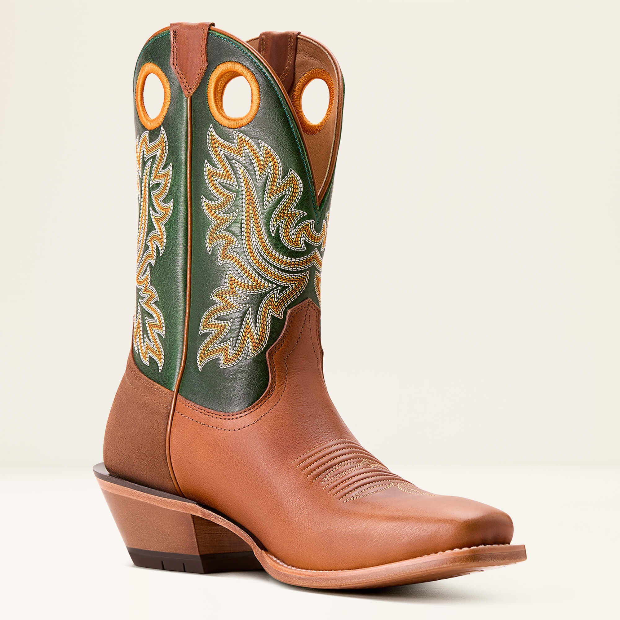 Bronc Stomper Cowboy Boot Men - BENEDICTINE/LUCKY CLOVER