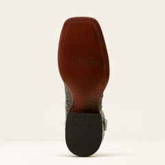 Bench Made Bassett Western Boot Men - BLACK AMERICAN ALLIGATOR