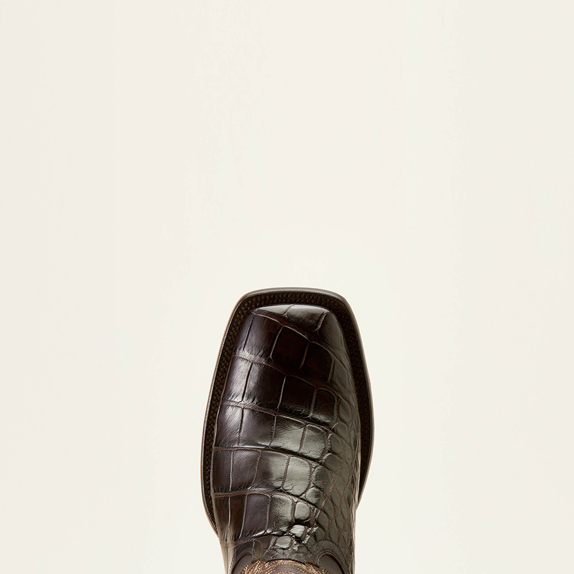 Bench Made Bassett Western Boot Men - HICKORY AMERICAN ALLIGATOR