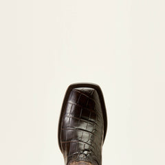 Bench Made Bassett Western Boot Men - HICKORY AMERICAN ALLIGATOR