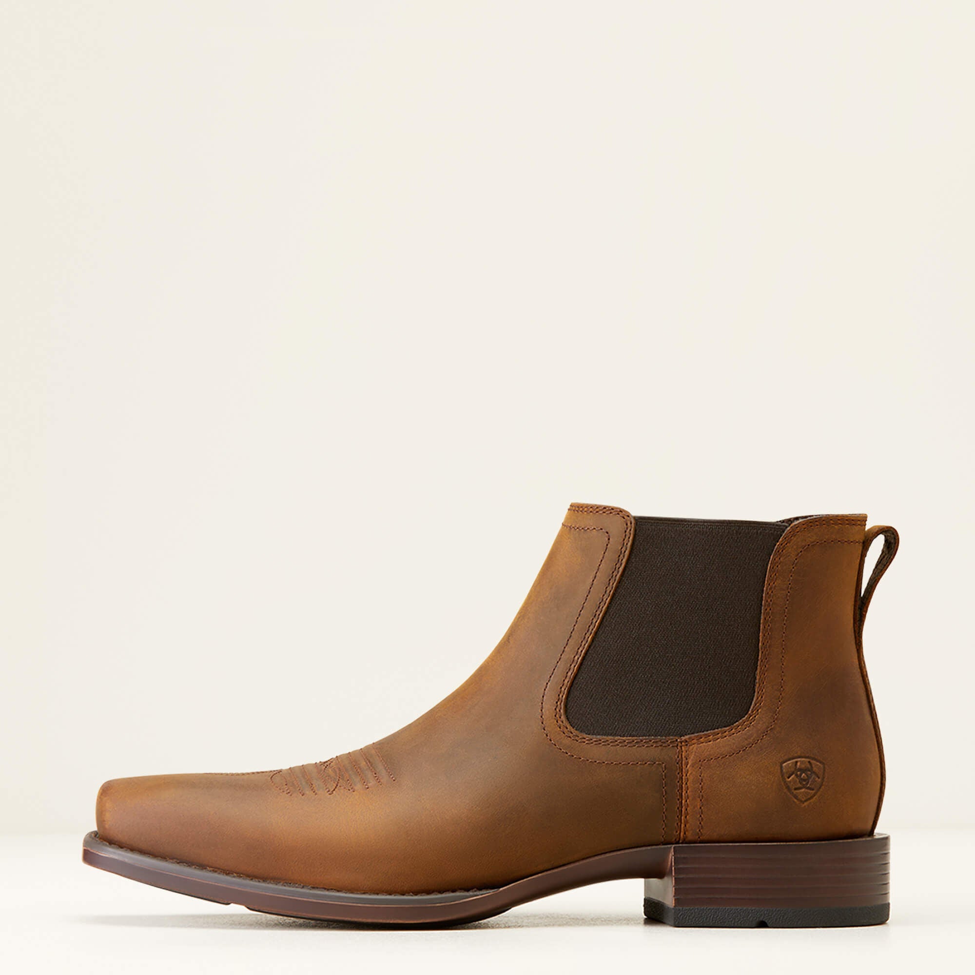 Booker Ultra Square Toe Western Boot Men - OILY DISTRESSED TAN