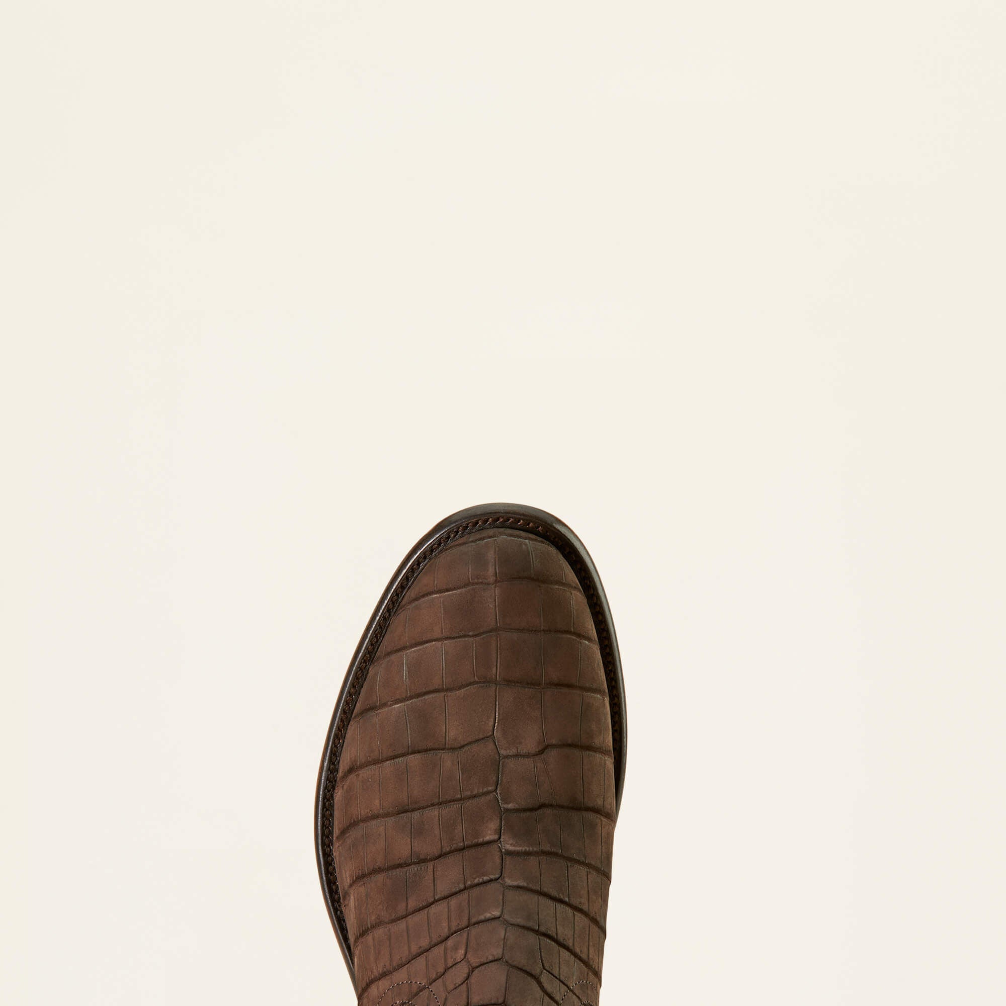 Bench Made Clanton Western Boot Men - MATTE CHOCOLATE NILE CROC/DARK CHOCOLATE