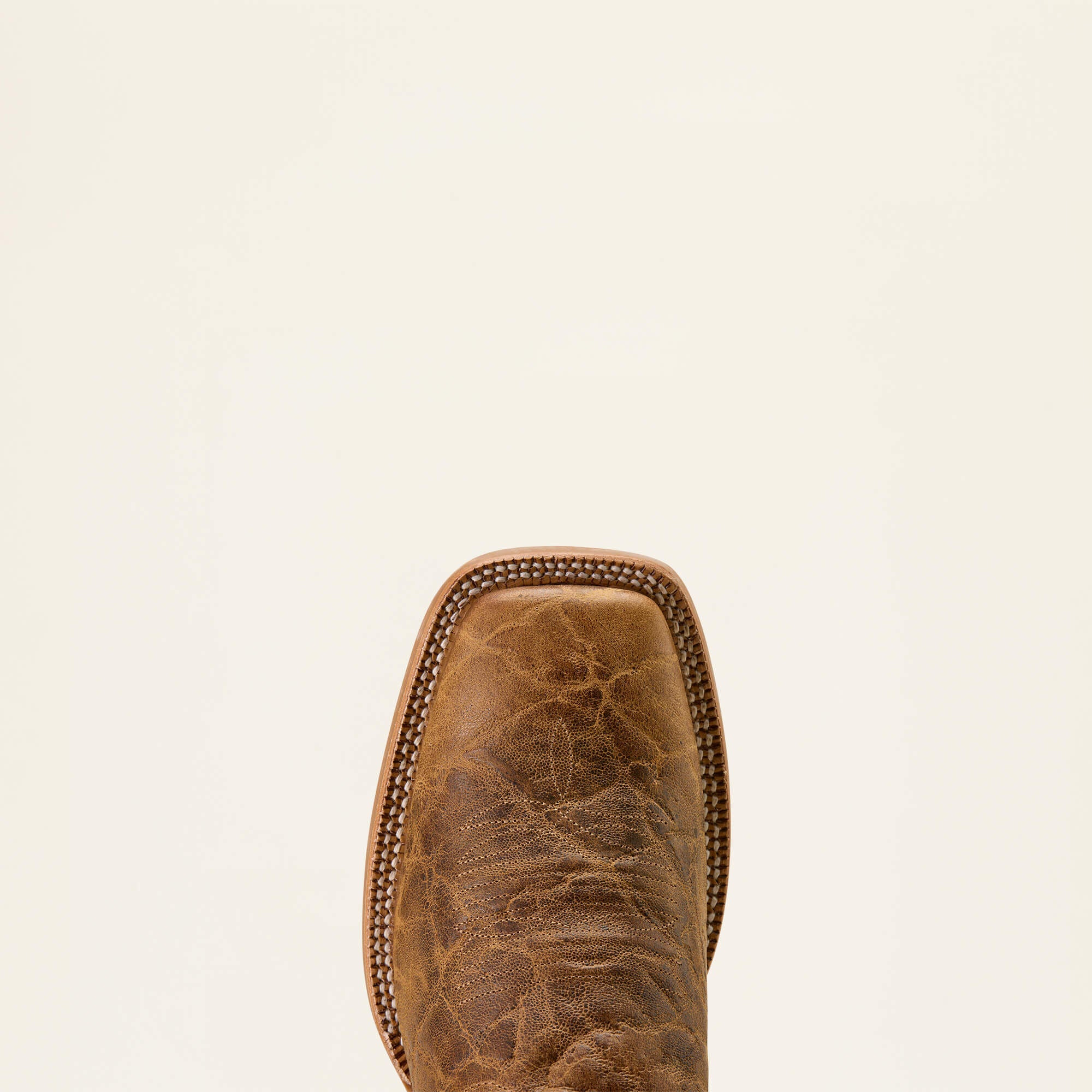 Cowhand Wide Square Toe Cowboy Boot Men - SMOKED TAN/TRUE BLACK