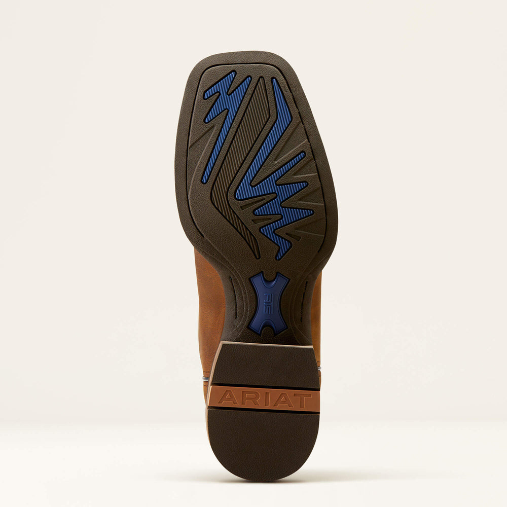 Ricochet Wide Square Toe Cowboy Boot Men - WEATHERED CHESTNUT