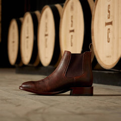 Bench Made Younger Western Boot Men - SADDLE BROWN BISON
