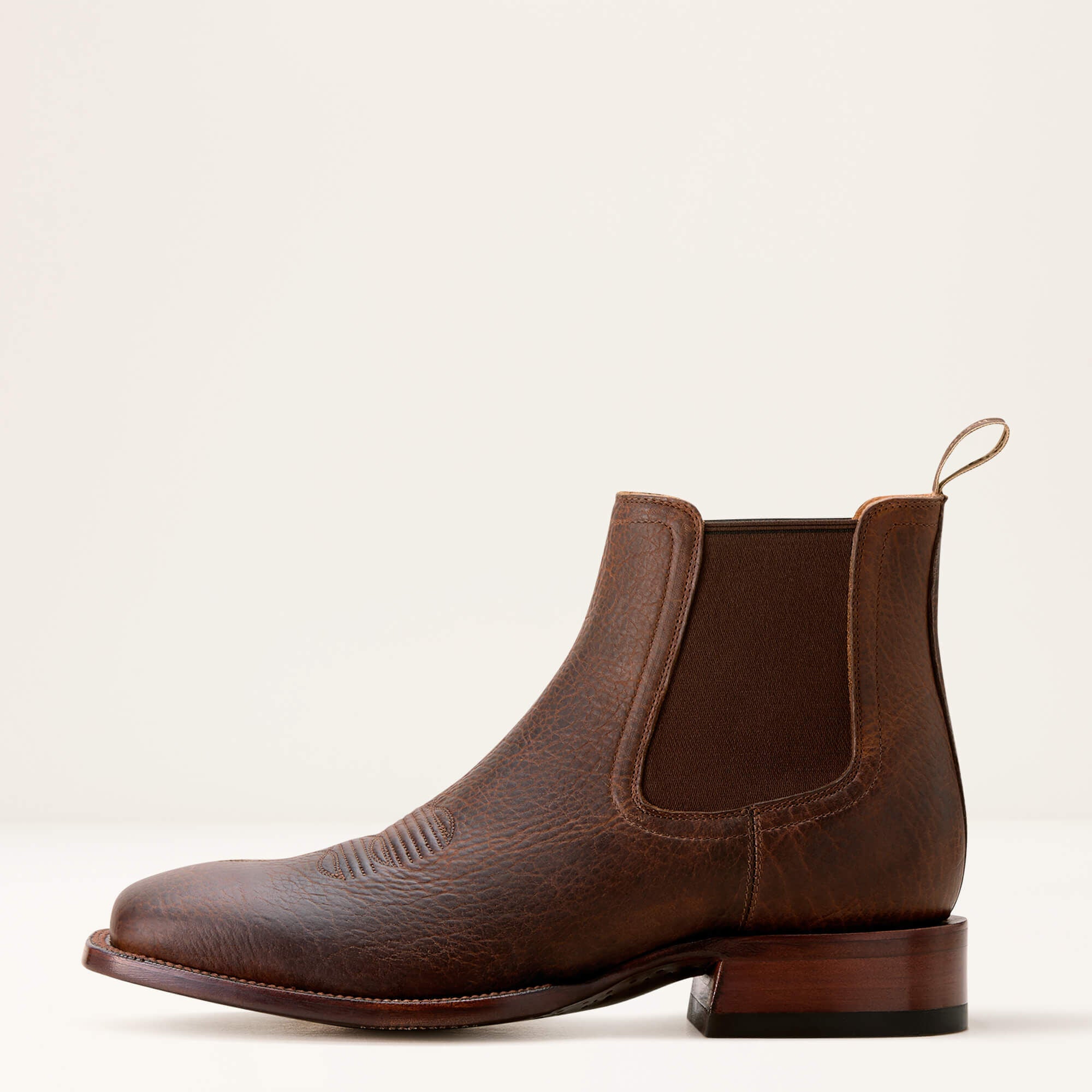 Bench Made Younger Western Boot Men - SADDLE BROWN BISON