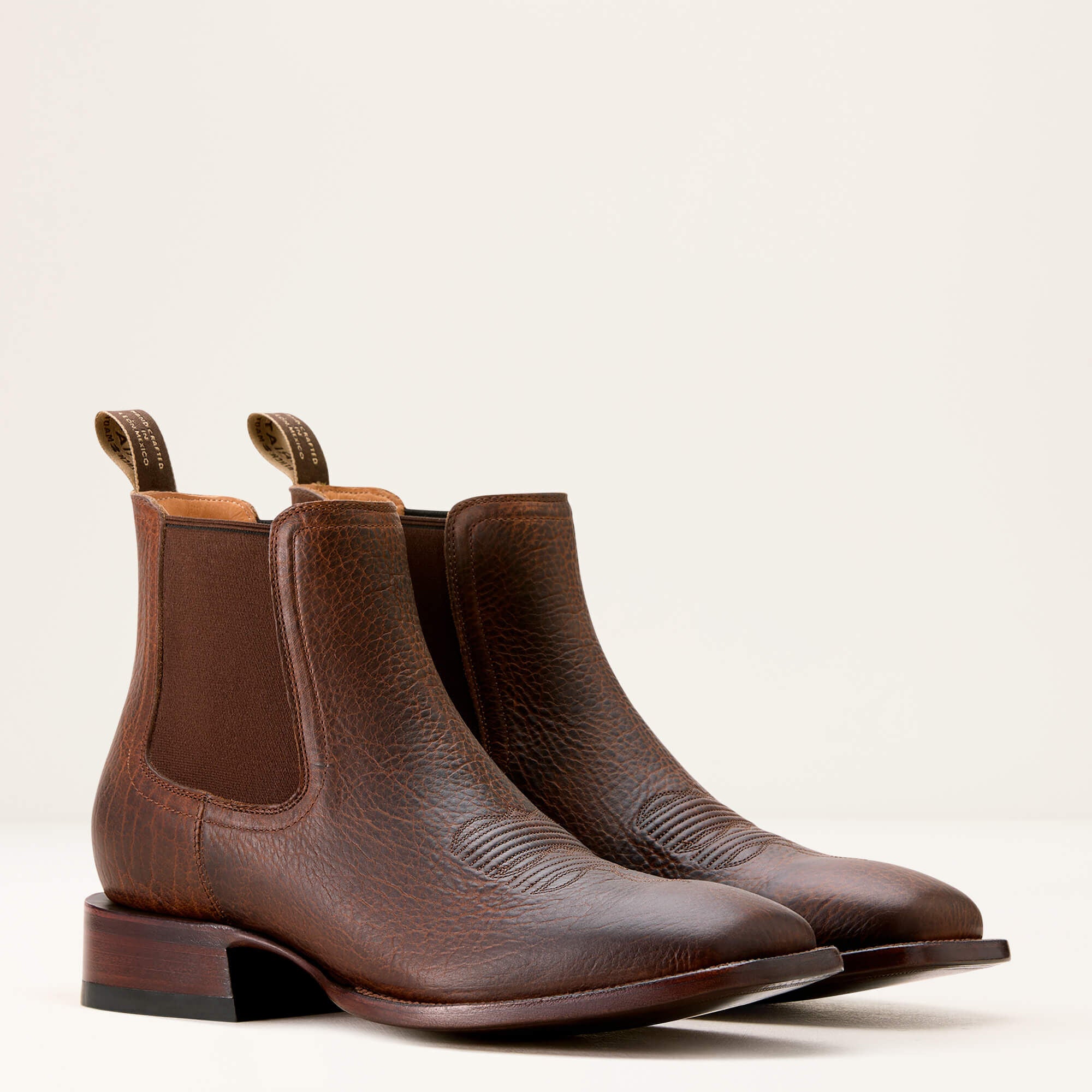 Bench Made Younger Western Boot Men - SADDLE BROWN BISON