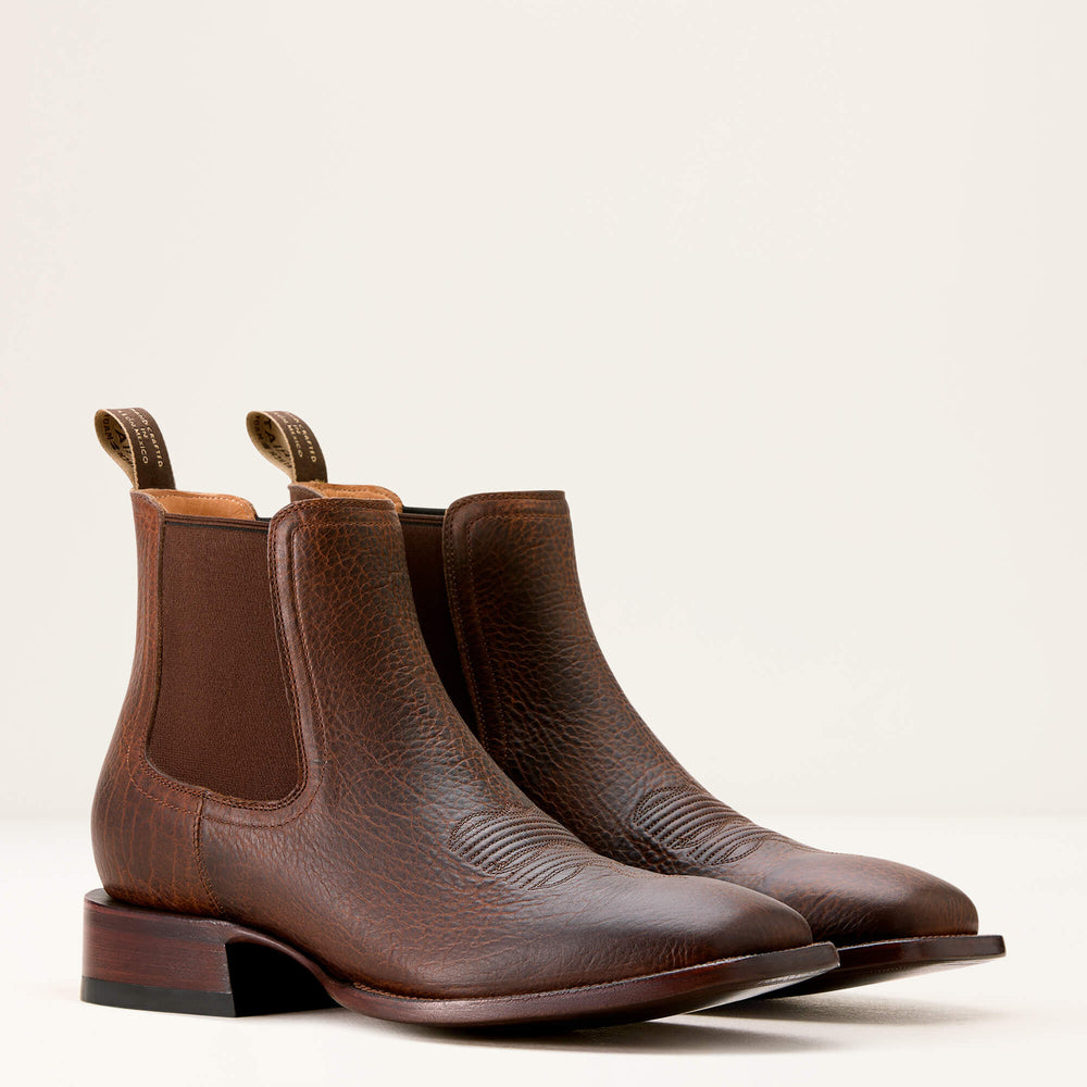 Bench Made Younger Western Boot Men - SADDLE BROWN BISON