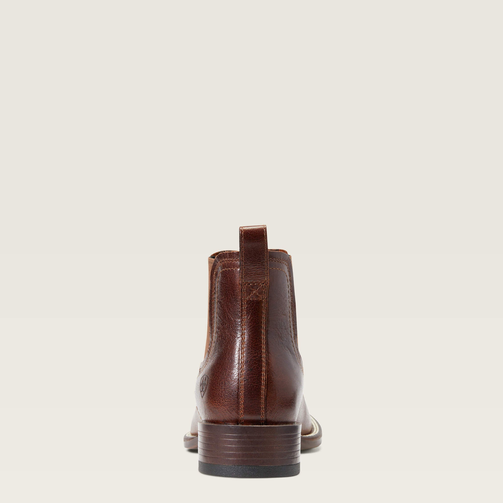 Booker Chelsea Wide Square Toe Western Boot Men - ROYAL BROWN