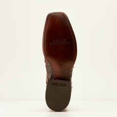 Bench Made Stilwell Western Boot Men - BOURBON FULL QUILL OSTRICH