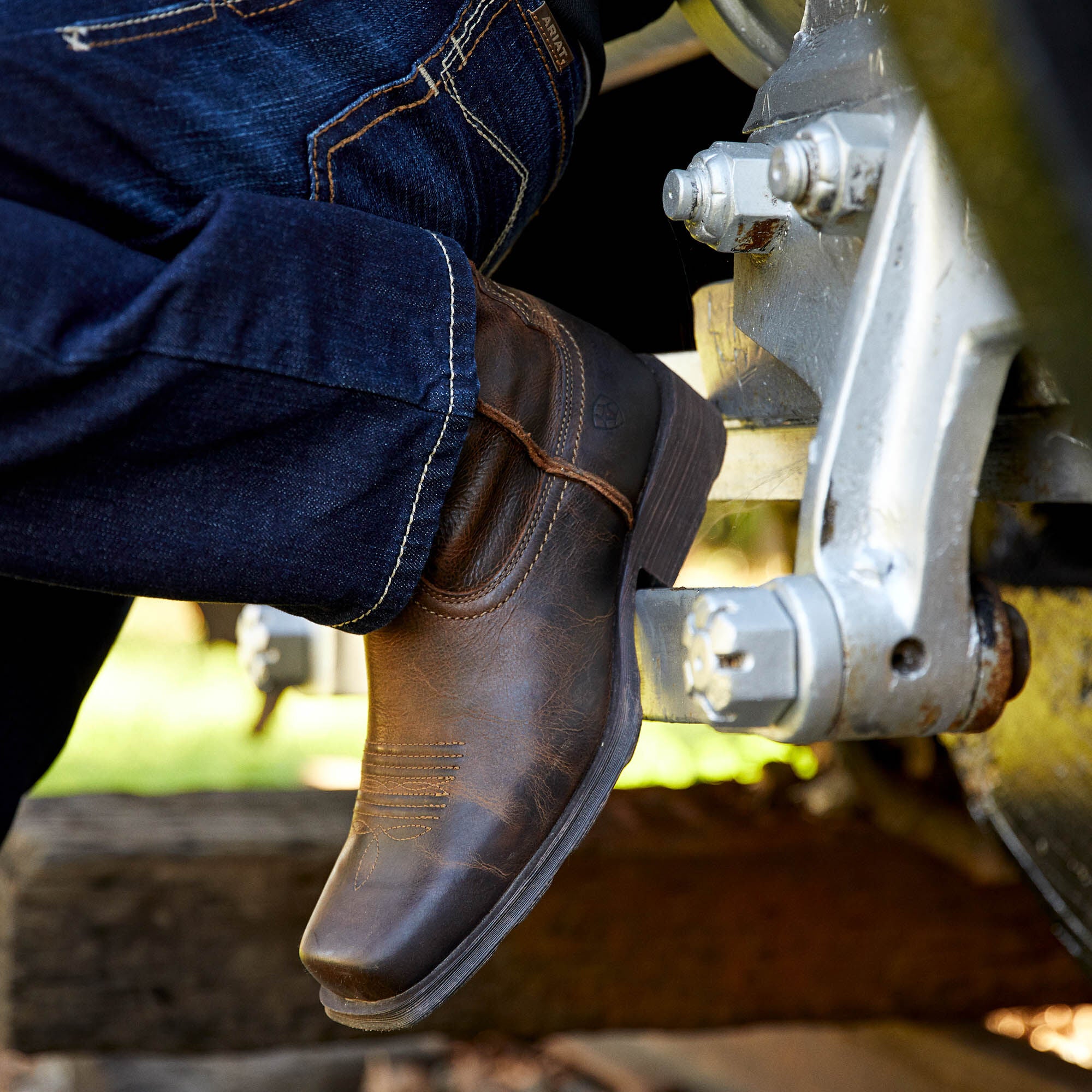 Rambler Western Boot Men - ANTIQUED GREY