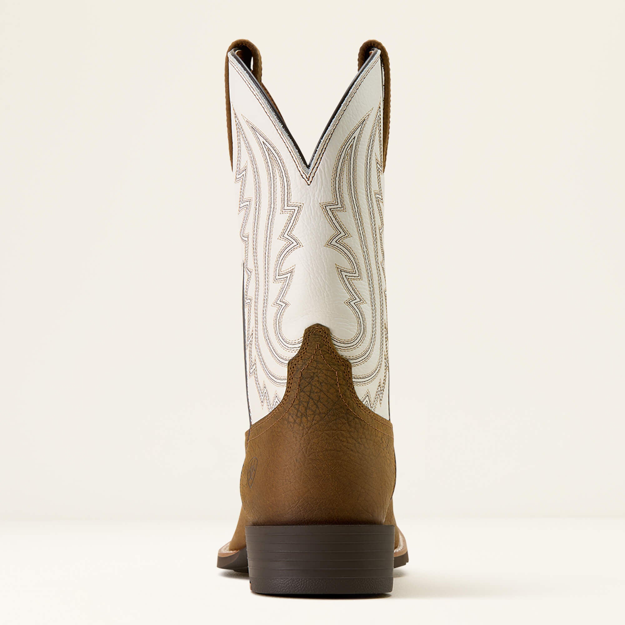 Sport Big Country Wide Square Toe Cowboy Boot Men - MUSTANG BROWN/SMOKEY CREAM