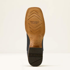 Rock Ridge Wide Square Toe Western Boot Men - NAVY BISON/GINGER SPICE