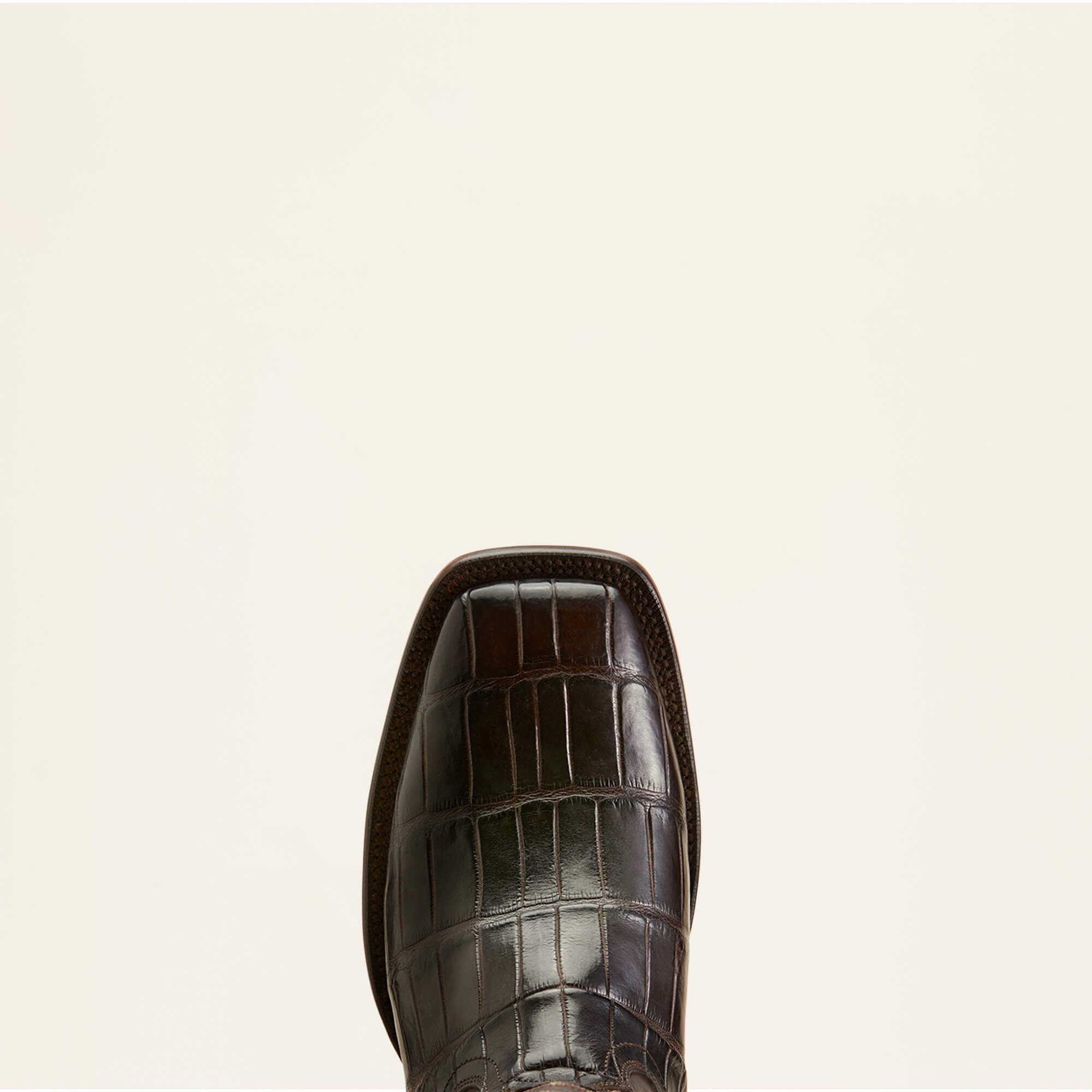 Bench Made Bassett Western Boot Men - HICKORY AMERICAN ALLIGATOR TAIL