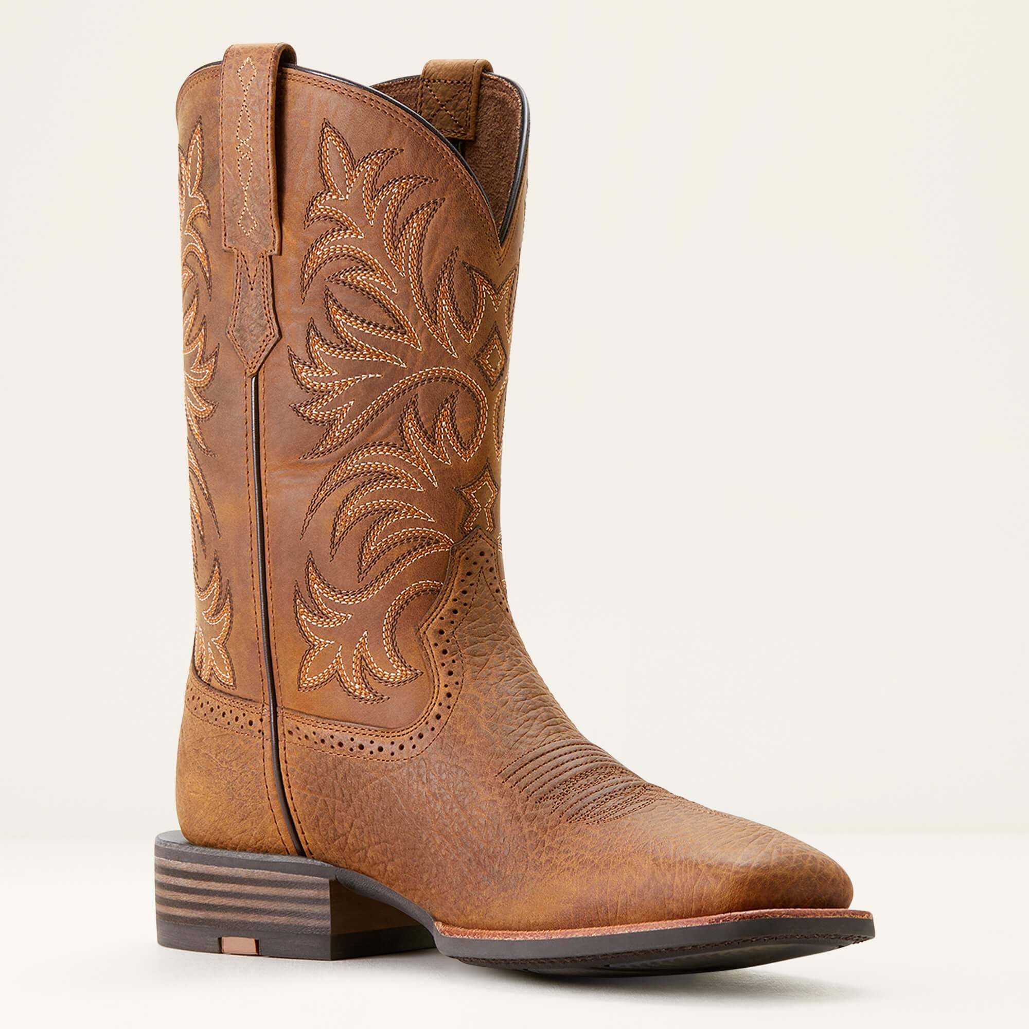 Oakwood Cowboy Boot Men - EARTH/DISTRESSED BROWN