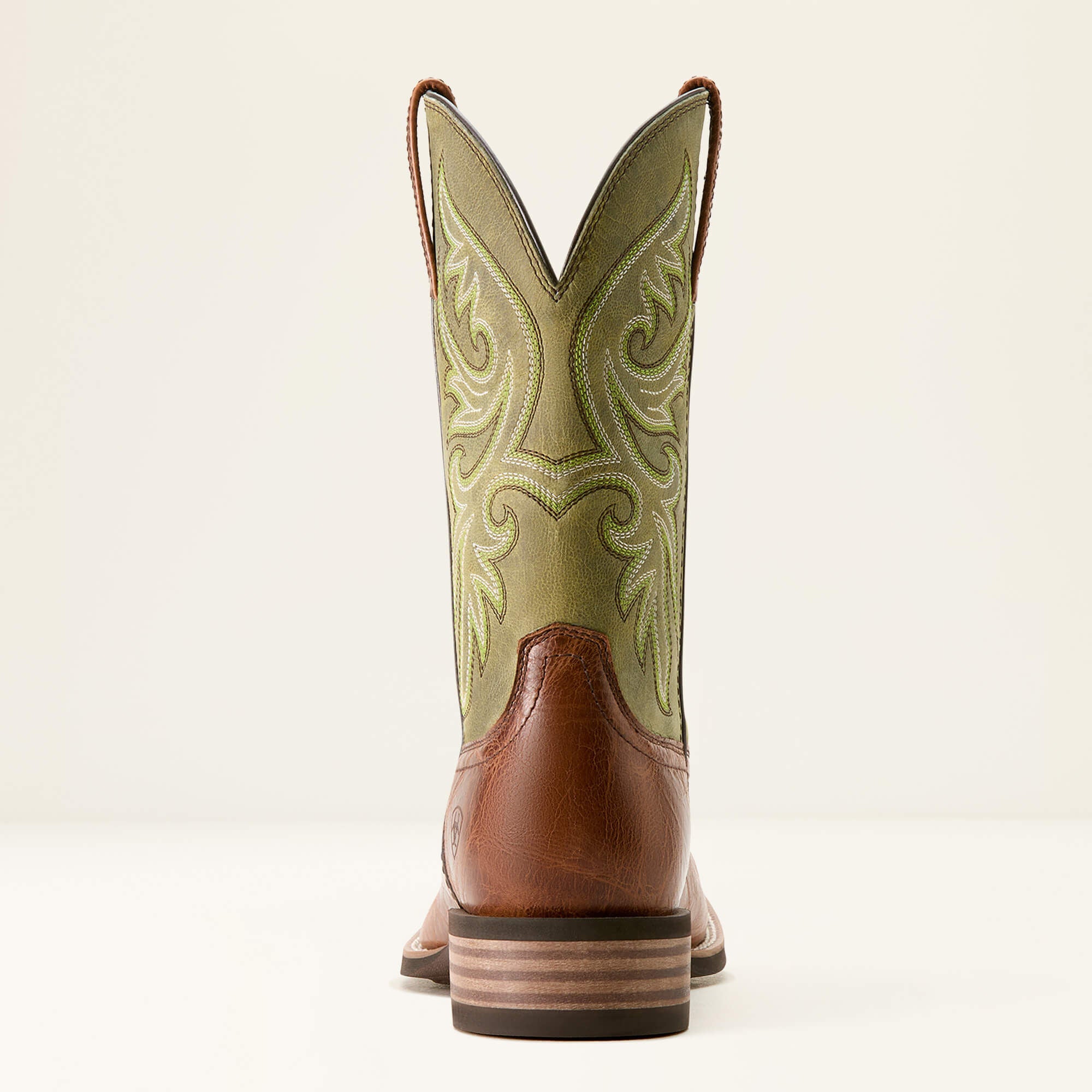 Slingshot Cowboy Boot Men - DARK TAN/EASY GREEN