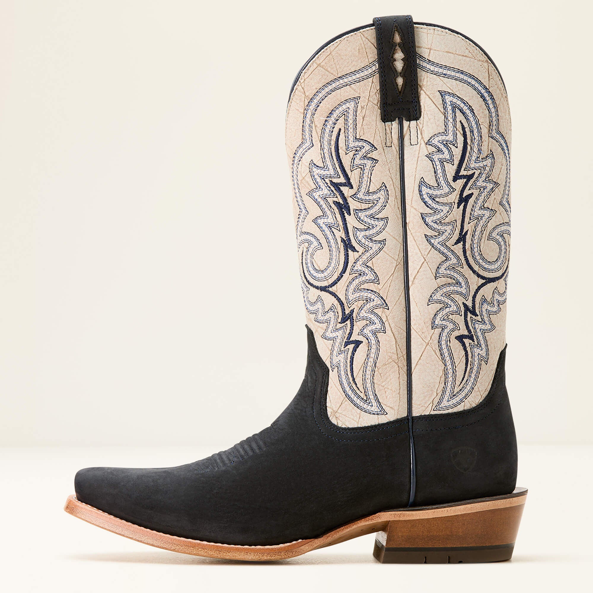 Futurity Relentless Bama Fury Cowboy Boot Men - NAVY BISON/SHREDDED WHITE