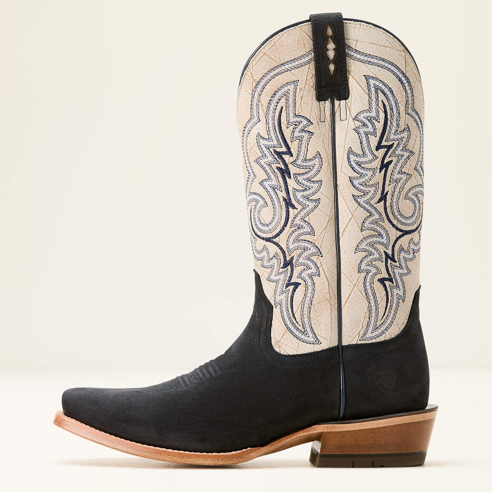 Futurity Relentless Bama Fury Cowboy Boot Men - NAVY BISON/SHREDDED WHITE
