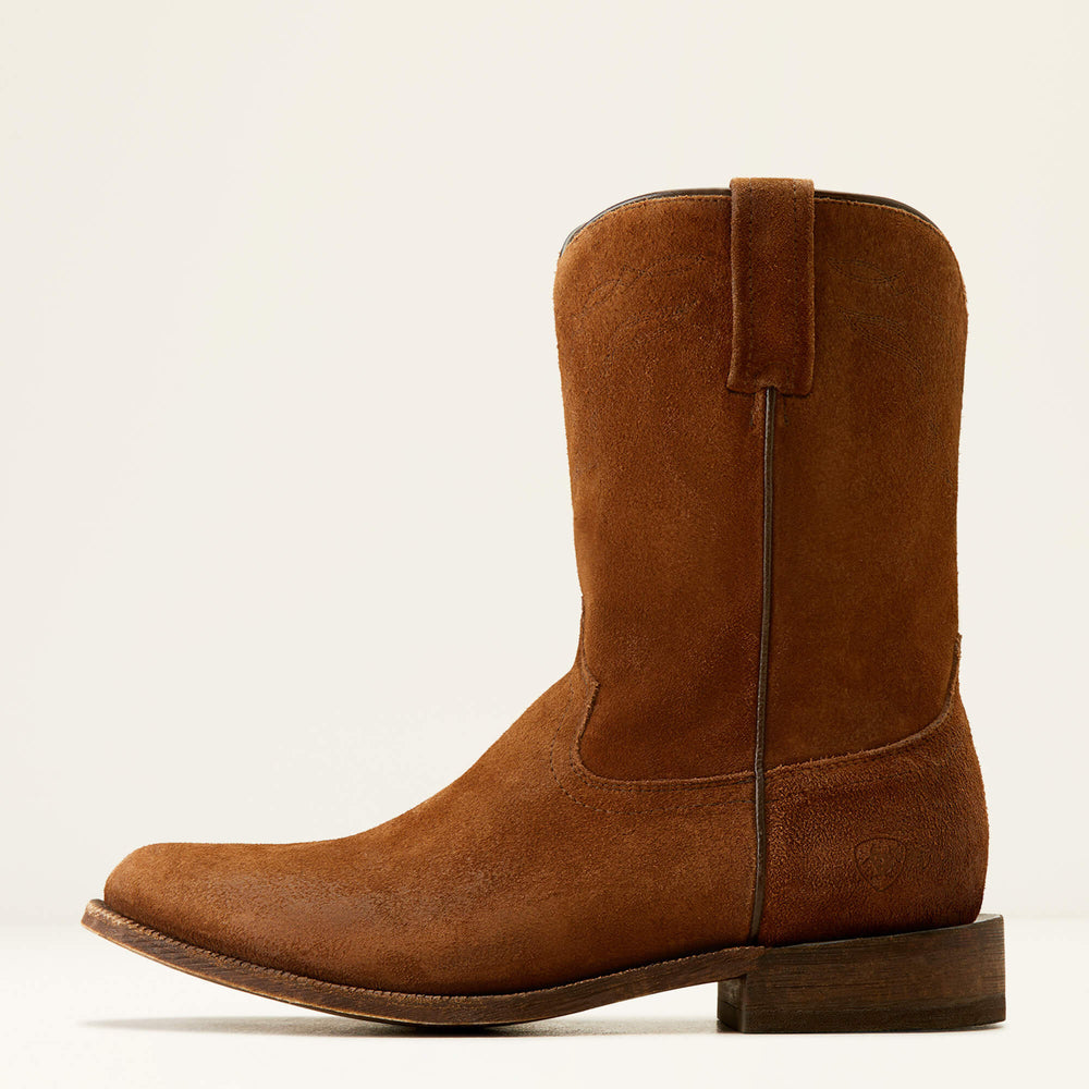 Downtown Western Boot Men - OILED TAN SUEDE