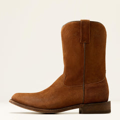 Downtown Western Boot Men - OILED TAN SUEDE