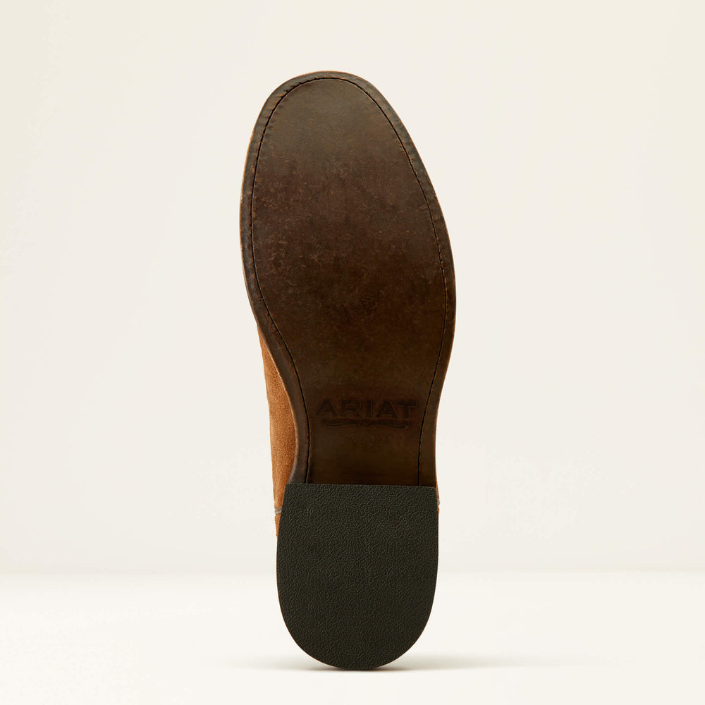 Downtown Western Boot Men - OILED TAN SUEDE
