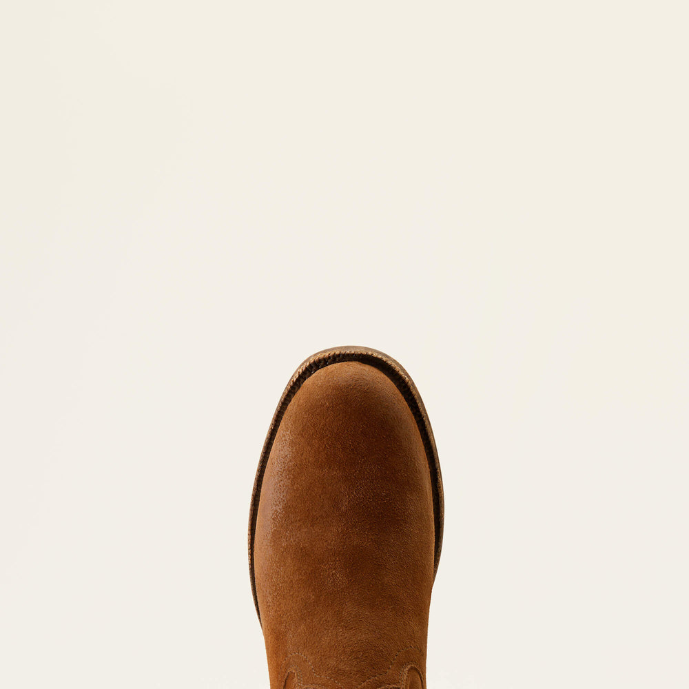 Downtown Western Boot Men - OILED TAN SUEDE