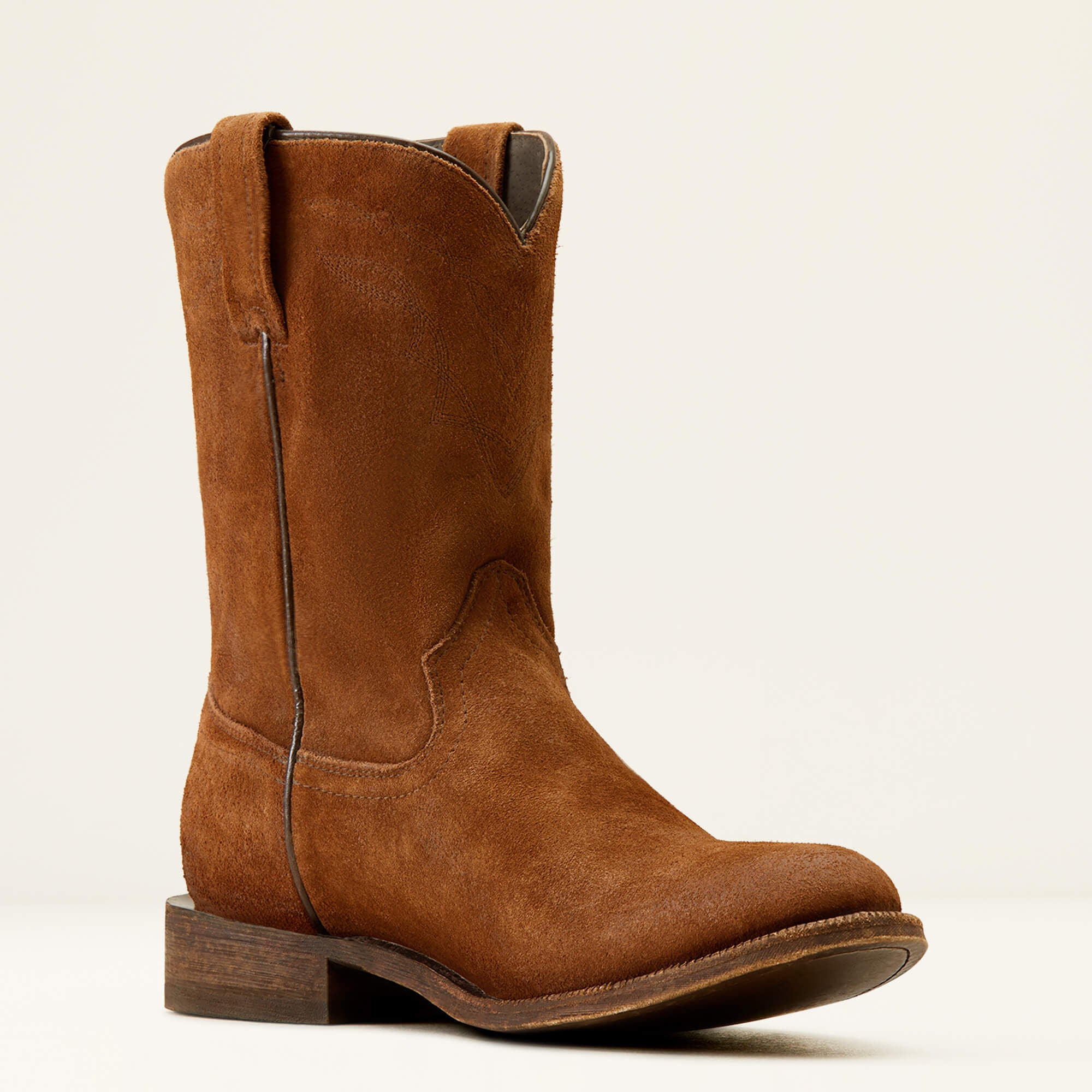Downtown Western Boot Men - OILED TAN SUEDE