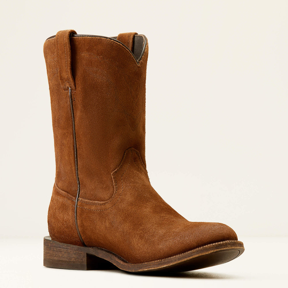 Downtown Western Boot Men - OILED TAN SUEDE