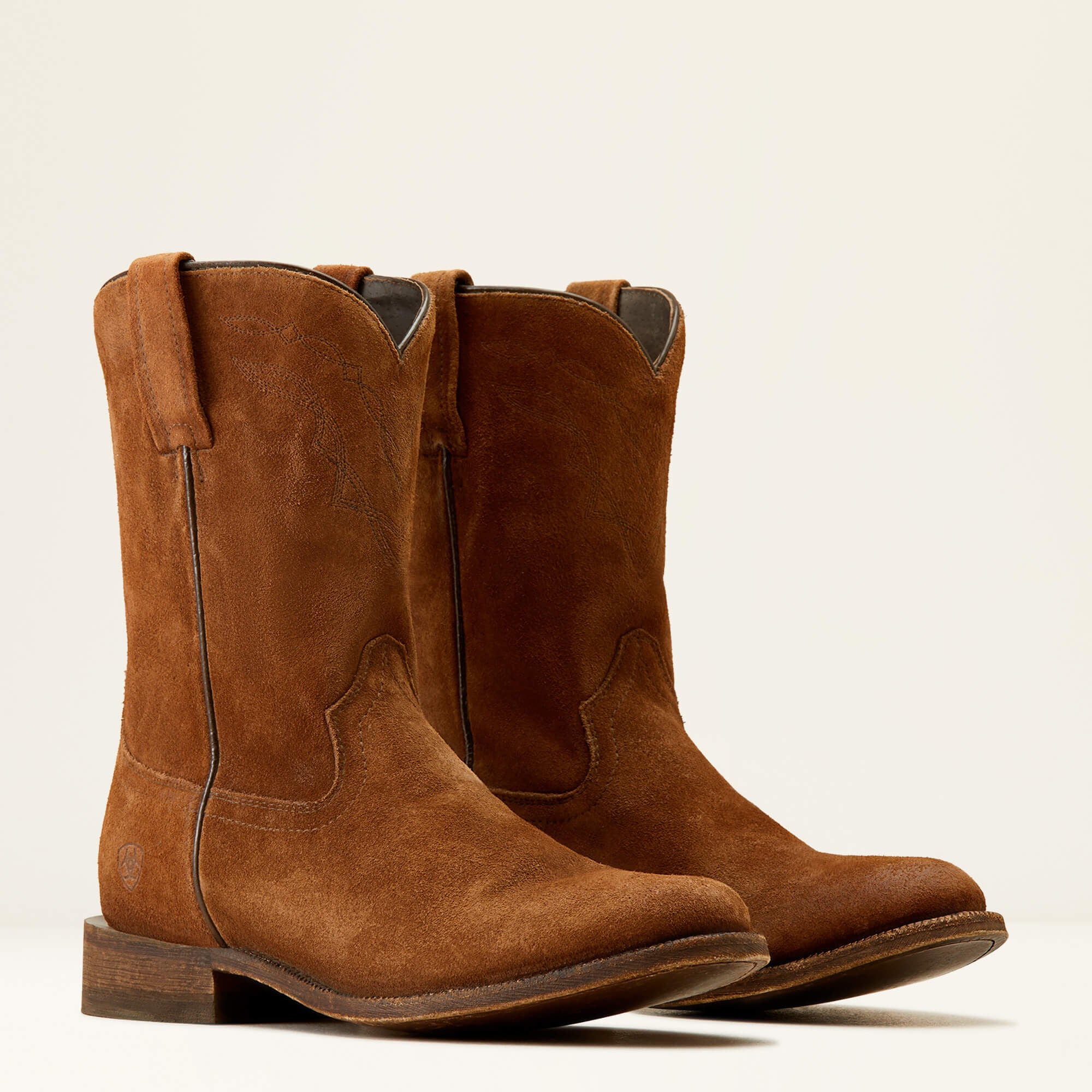 Downtown Western Boot Men - OILED TAN SUEDE