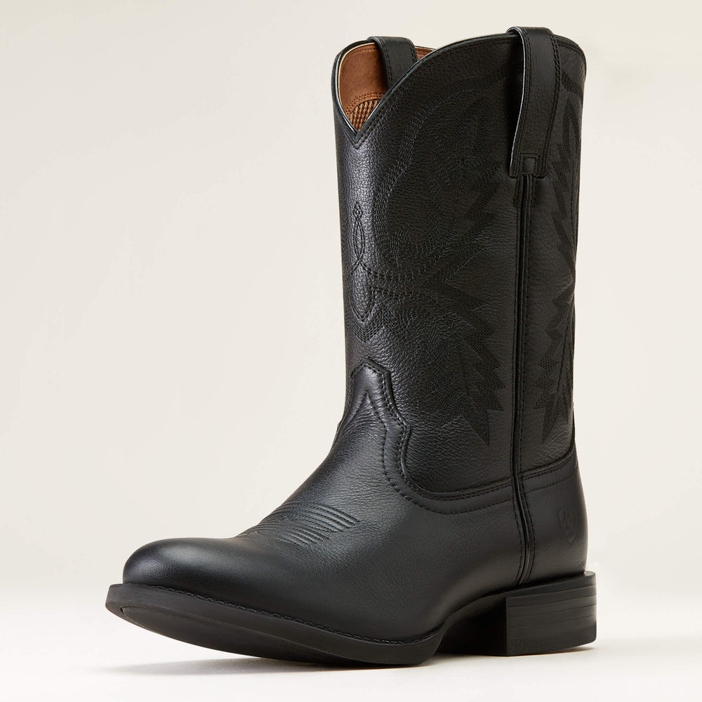 Sport Stratten Cowboy Boot Men - BLACK DEERTAN
