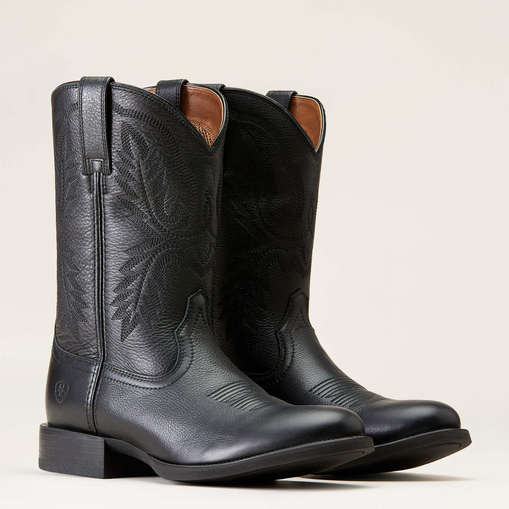 Sport Stratten Cowboy Boot Men - BLACK DEERTAN