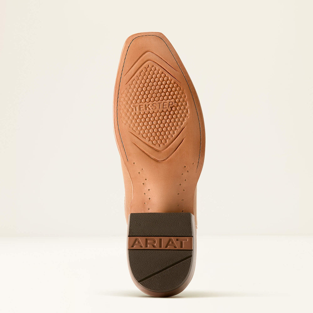 Futurity Champ Cowboy Boot Men - FLAXEN TAN/TRUE RED