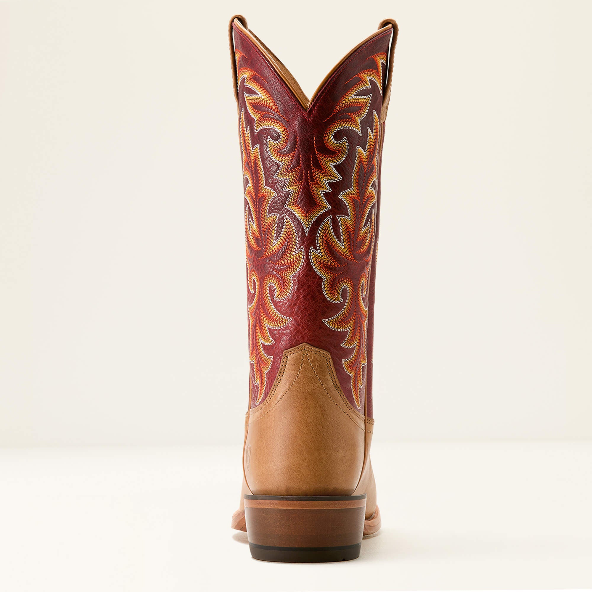 Futurity Champ Cowboy Boot Men - FLAXEN TAN/TRUE RED