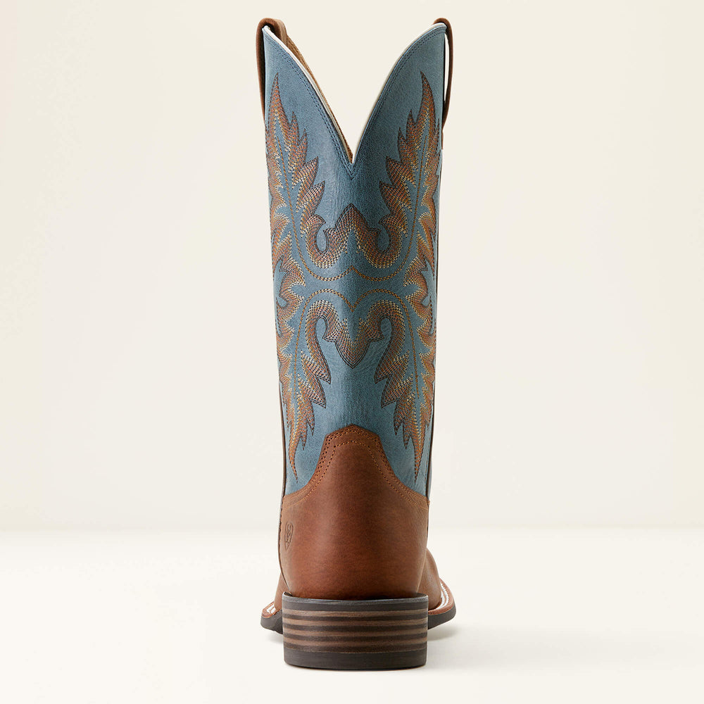 Hudson Cowboy Boot Men - WICKER BROWN/DIGNITY BLUE