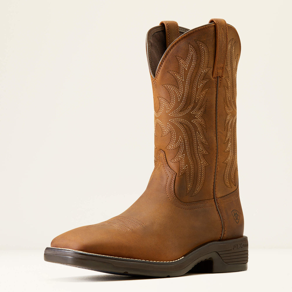 Ridgeback Cowboy Boot Men - OILY DISTRESSED TAN