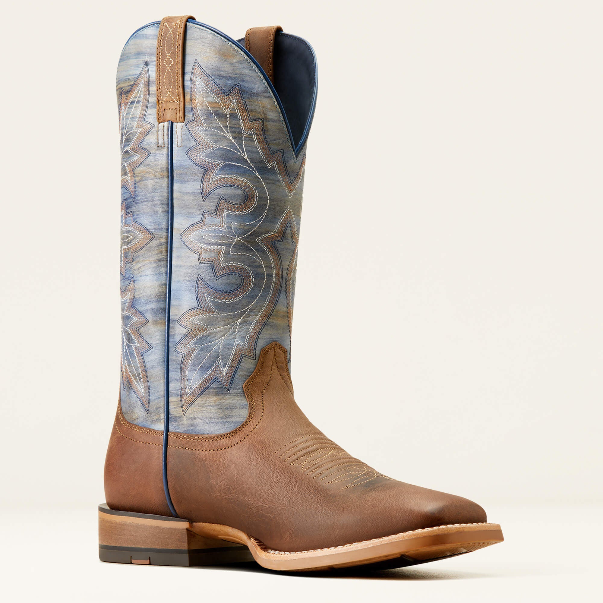 Standout Cowboy Boot Men - LOCO BROWN/CLOUD BLUE