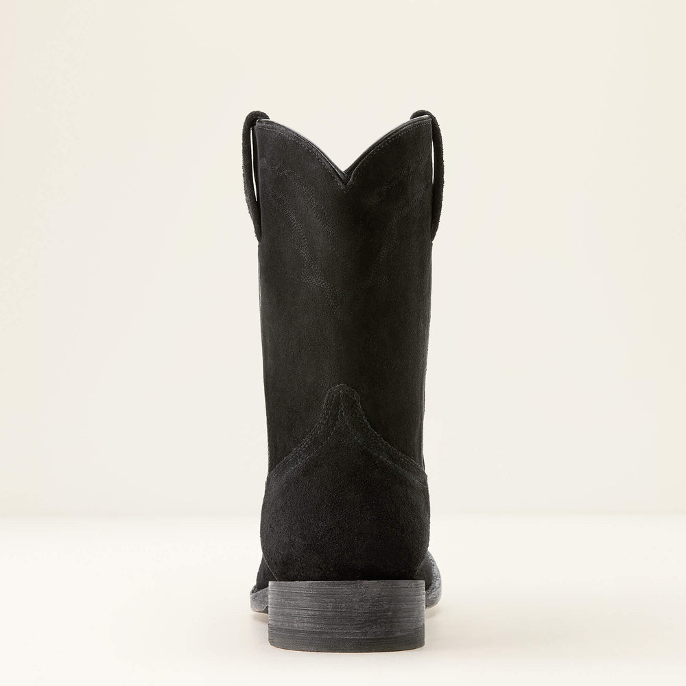 Downtown Western Boot Men - STONEWASHED BLACK SUEDE