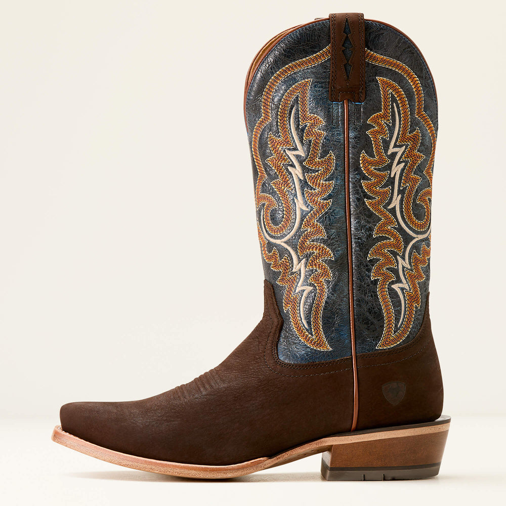 Futurity Relentless Bama Fury Cowboy Boot Men - CHOCOLATE BISON/ROYAL BLUE