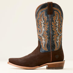 Futurity Relentless Bama Fury Cowboy Boot Men - CHOCOLATE BISON/ROYAL BLUE