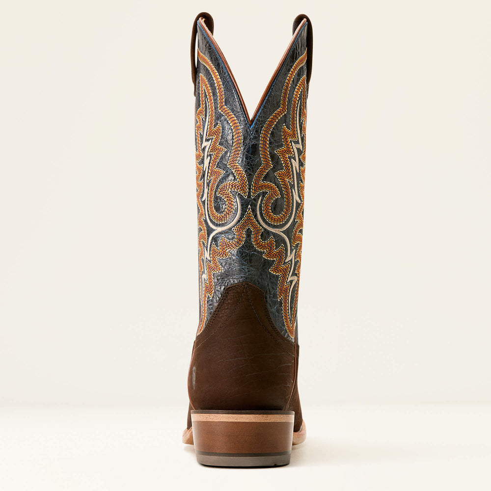 Futurity Relentless Bama Fury Cowboy Boot Men - CHOCOLATE BISON/ROYAL BLUE