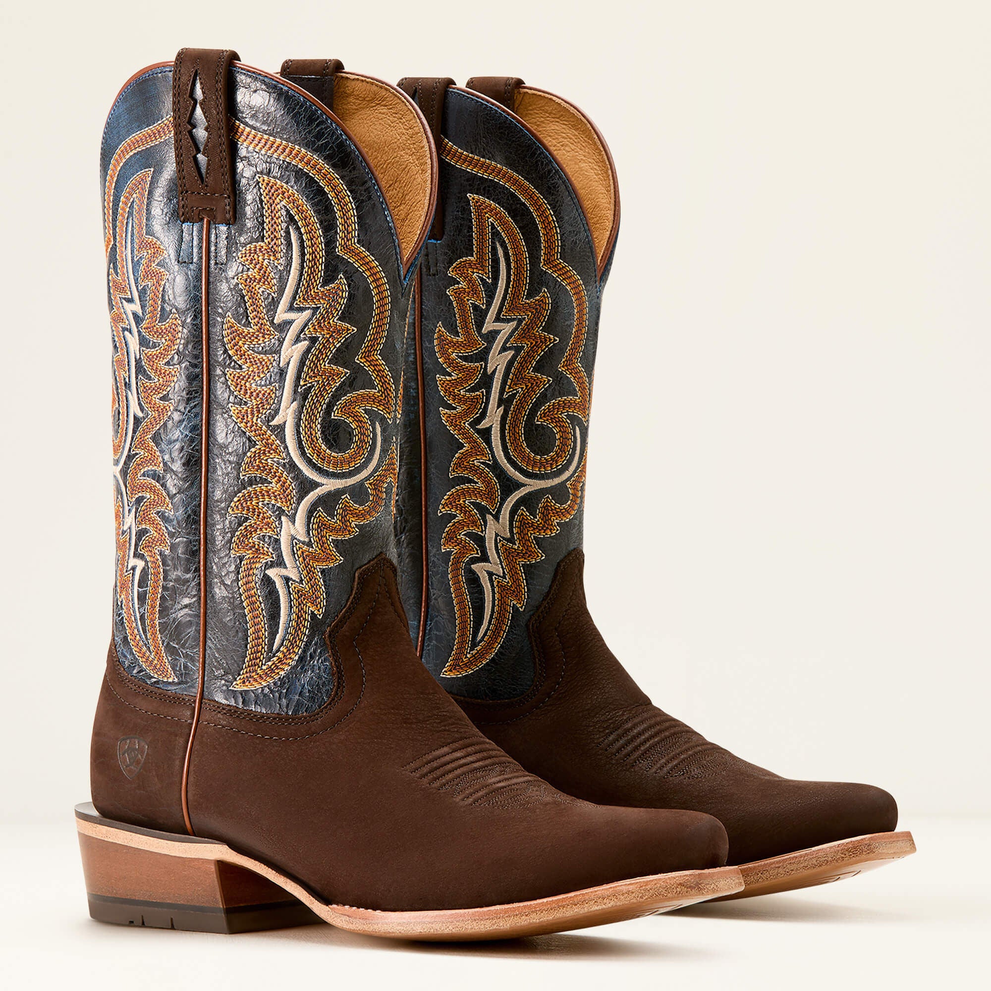 Futurity Relentless Bama Fury Cowboy Boot Men - CHOCOLATE BISON/ROYAL BLUE