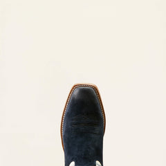 Futurity Time Cowboy Boot Men - POLO BLUE ROUGHOUT/BLANCO