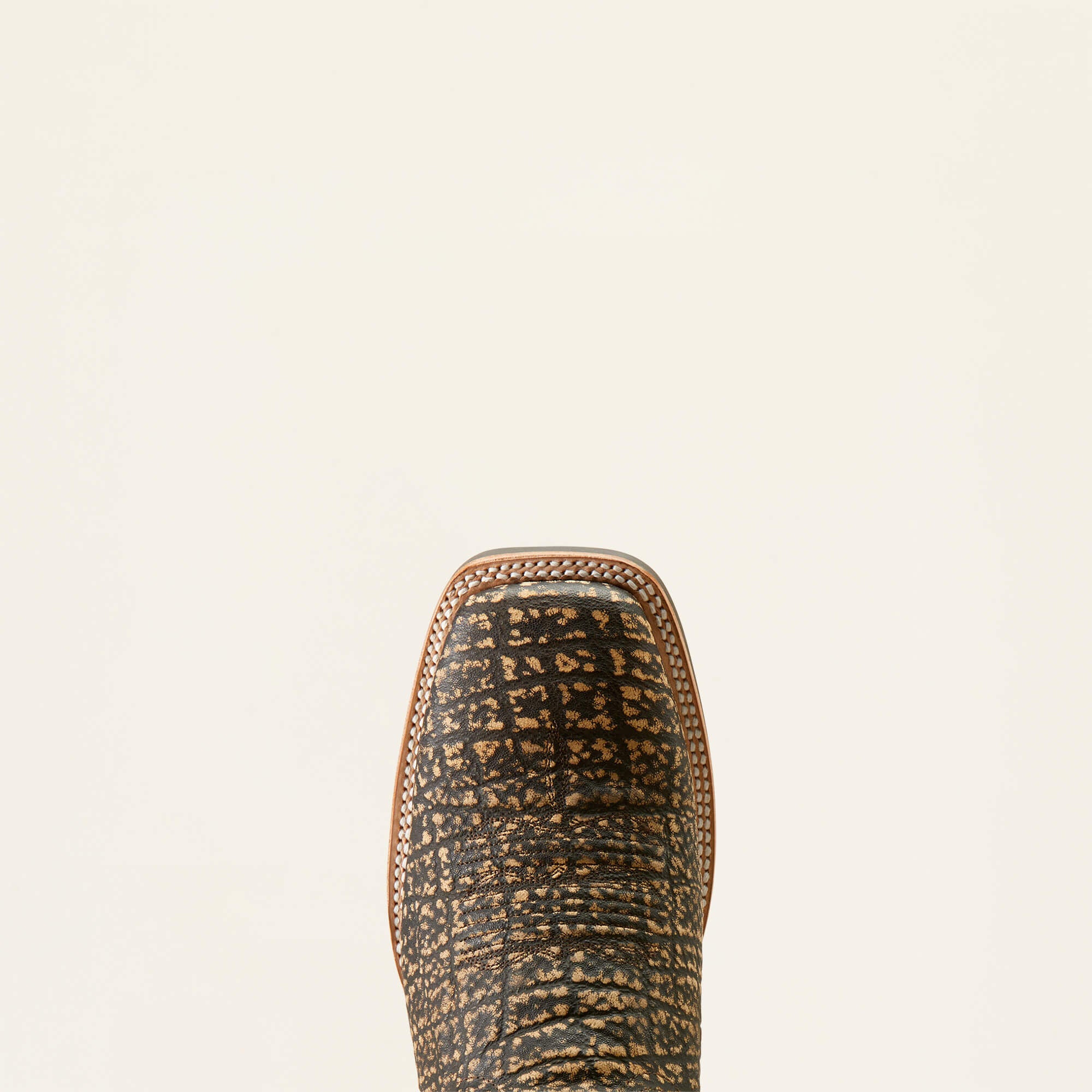 Cattle Call Wide Square Toe Cowboy Boot Men - MUDDY ELEPHANT PRINT/DARK CHOCOLATE