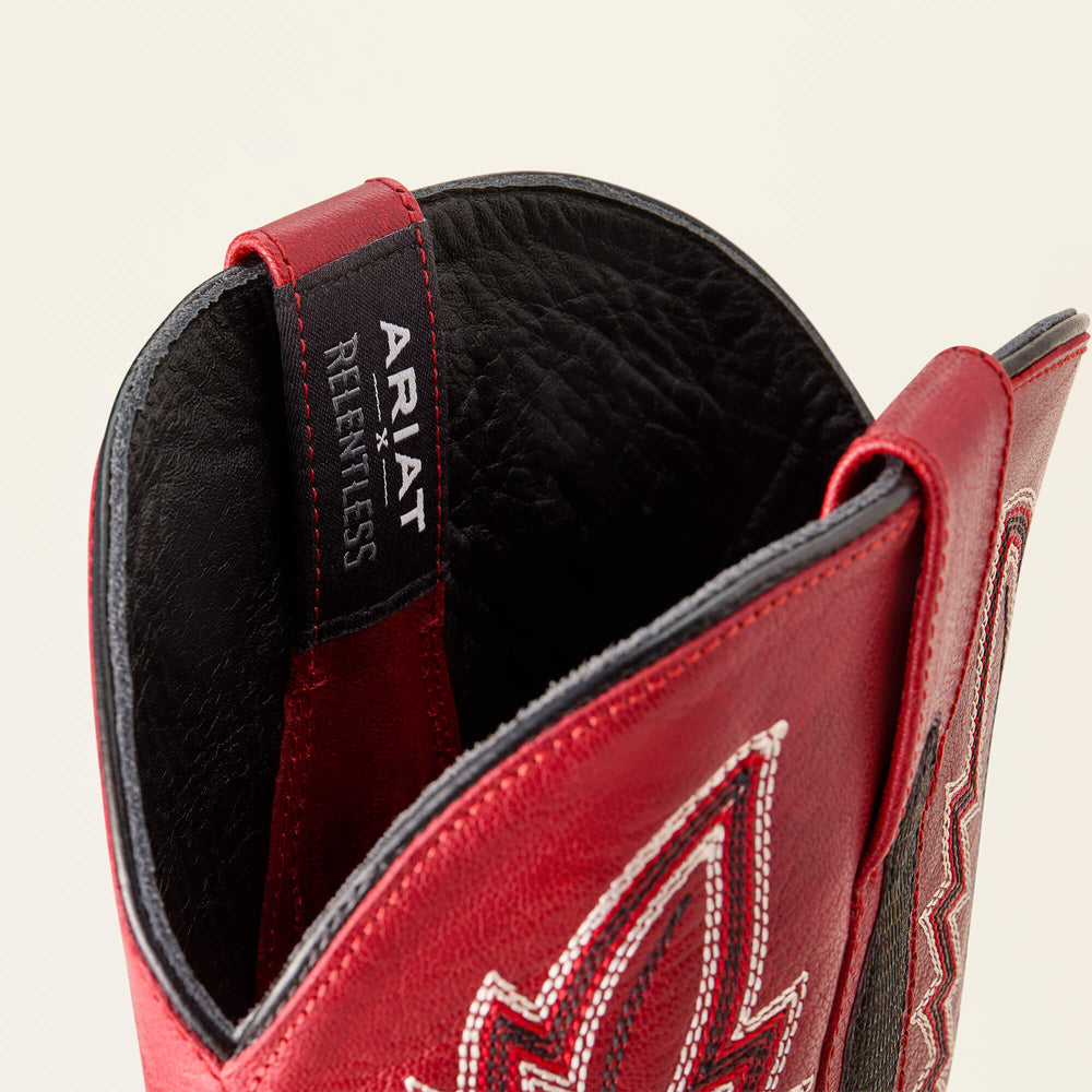 Futurity Relentless Golde Rush Cowboy Boot Men - BLACK LIZARD/BRAVADO RED