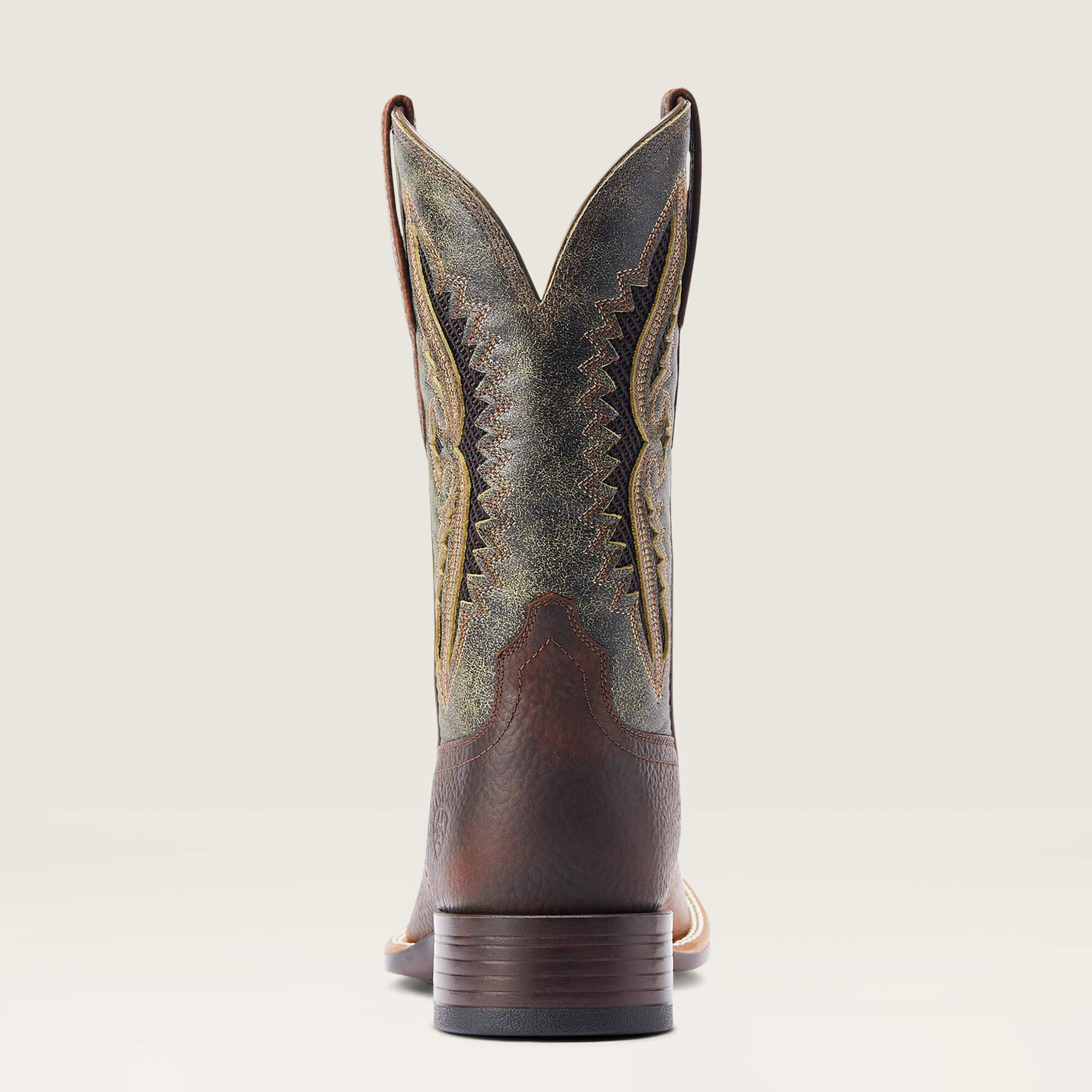 Rowder VentTEK 360 Wide Square Toe Cowboy Boot Men - ROWDY RUST